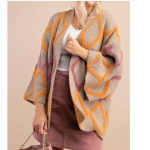 NWT Kori Cozy Geometric Patterned Sweater_S/M